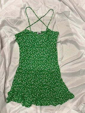 Zara Floral Print Mini Dress